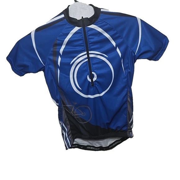 Maks Active Wear Other - Maks Men's Cycling Jersey Medium Blue MTB Road Bike Short Sleeve Performance